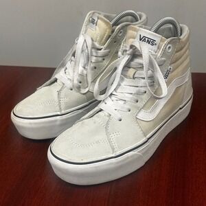 Vans Sk8 Hi Platform Sneakers Womens Size 6.5 Hi Top Shoes‎ Canvas Street Skaer